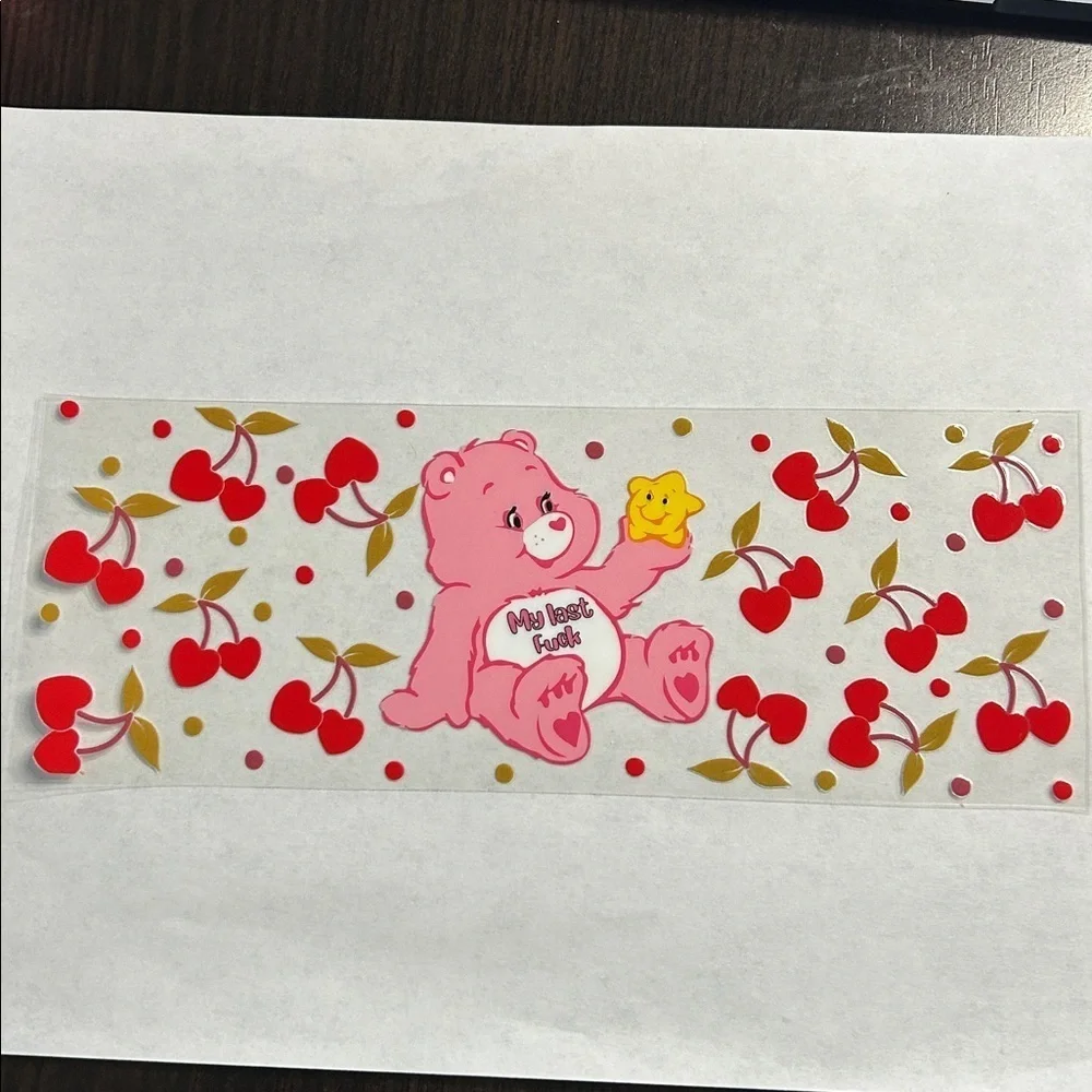 Swear Bear Last F*ck Cup Decal (109)